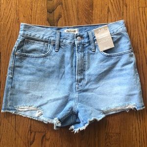 NWT Madewell Perfect Jean Shorts.